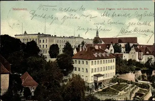 Ak Meißen an der Elbe, Königl. Fürsten- und Landesschule St. Afra