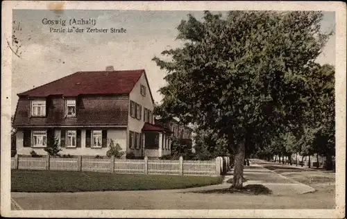 Ak Coswig in Anhalt, Zerbster Straße