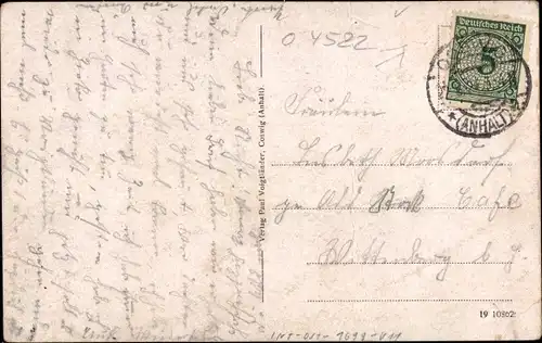 Ak Coswig in Anhalt, Zerbster Straße