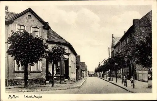 Ak Helbra in Sachsen Anhalt, Schulstraße