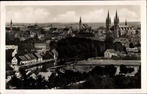 Ak Eger Region Karlsbad, Panorama