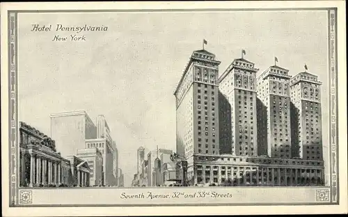 Ak New York City USA, Hotel Pennsylvania