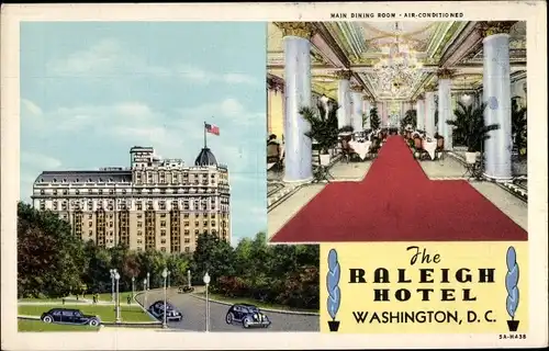 Ak New York City USA, Pennsylvania Ave., Raleigh Hotel
