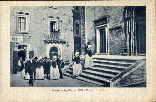 Ak Scanno Abruzzo, Corteo Nuziale