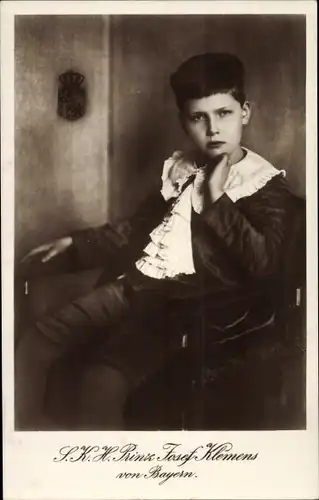 Ak S.K.H. Prinz Joseph Clemens von Bayern Wittelsbach