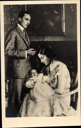 Ak Le Comte et la Comtesse de Paris, Prince Henri de France