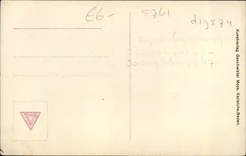 Ak Großherzogin Luise von Baden, Sitzportrait