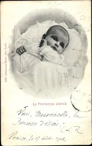Ak La Principessa Jolanda, Prinzessin von Italien, Portrait