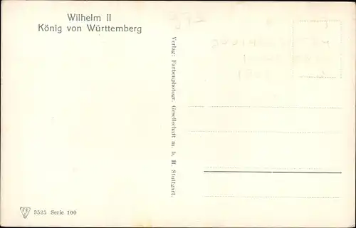 Ak Wilhelm II., König von Württemberg