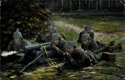 Ak Das deutsche Heer, Angriff einer Maschinen-Gewehr-Abteilung