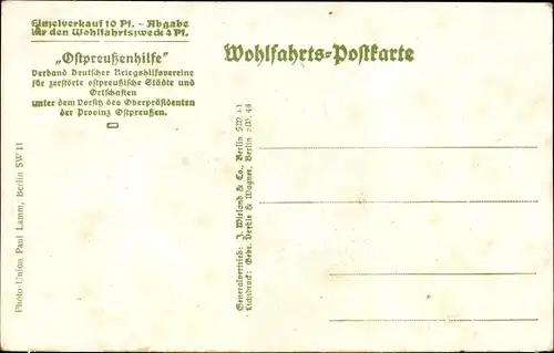 Ak Szczytno Ortelsburg Ostpreußen, Markt, Kriegszerstörungen, I. WK