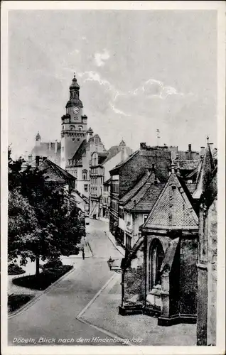 Ak Döbeln in Sachsen, Blick nach dem Hindenburgplatz