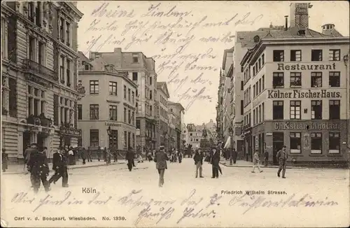 Ak Köln am Rhein, Friedrich Wilhelm Straße, Restaurant Kölner Fischer Haus