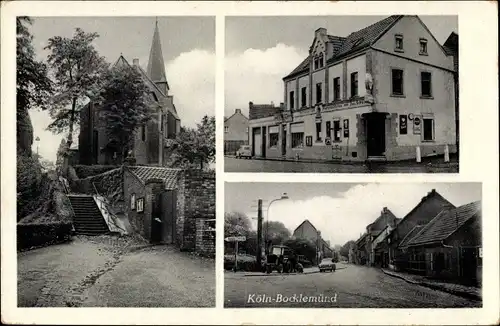 Ak Bocklemünd Mengenich Köln am Rhein, Gasthof zum Marienbildchen, Kirche