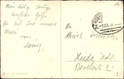 Ak Hundeportrait, Terrier