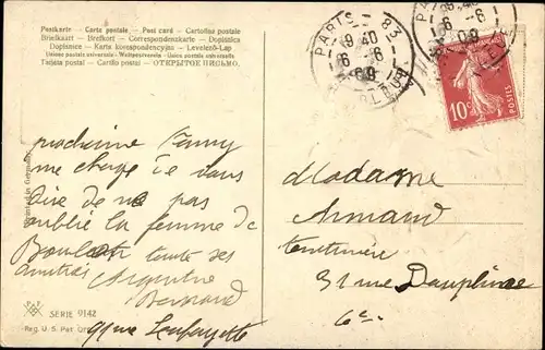 Präge Ak Blühende Stiefmütterchen