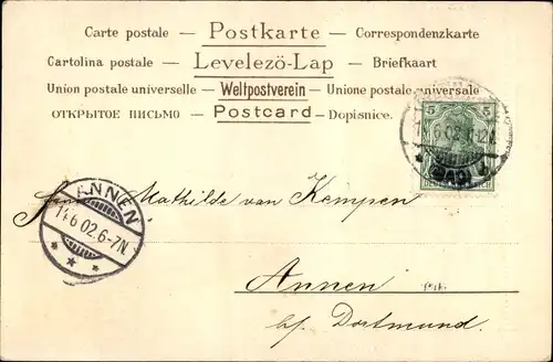 Präge Künstler Ak Katzen auf der Wippe