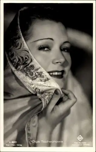 Ak Schauspielerin Olga Tschechowa, Portrait