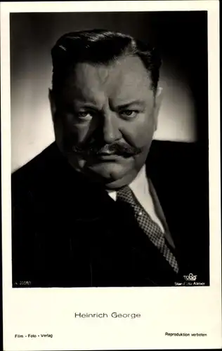 Ak Schauspieler Heinrich George, Portrait, Tobis Film