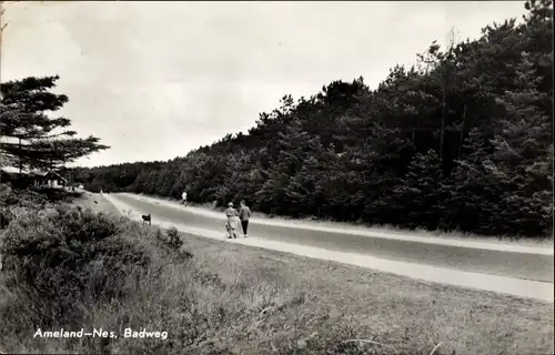 Ak Nes Ameland Friesland Niederlande, Badweg