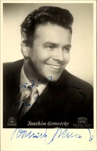 Ak Schauspieler Joachim Brennecke, Portrait, Autogramm, FBZ Verlag