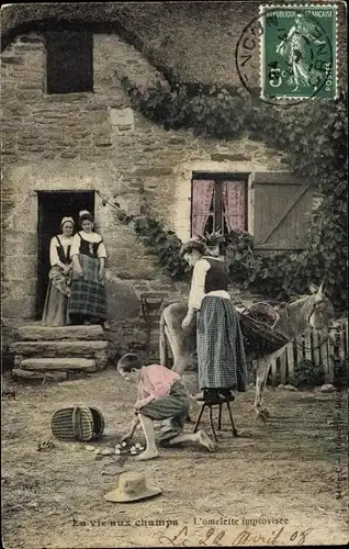 Ak La vie aux champs, L'omelette improvisee