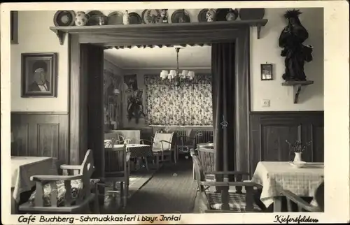 Ak Kiefersfelden Oberbayern, Café Buchberg-Schmuckkasterl, Innenraum