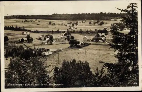 Ak Sohl Bad Elster im Vogtland, Sachsenquelle, Panorama