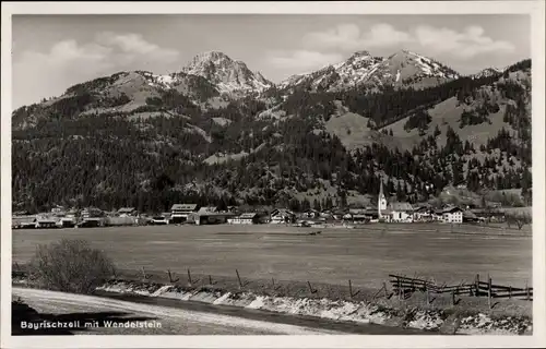 Ak Bayrischzell im Mangfallgebirge Oberbayern, Wendelstein, Panorama