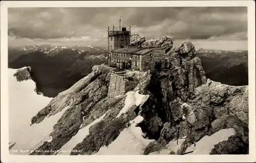 Ak Schneefernerhaus auf der Zugspitze, Münchner Haus