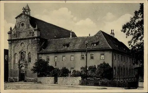 Ak Lügde im Weserbergland, Kloster, Außenansicht