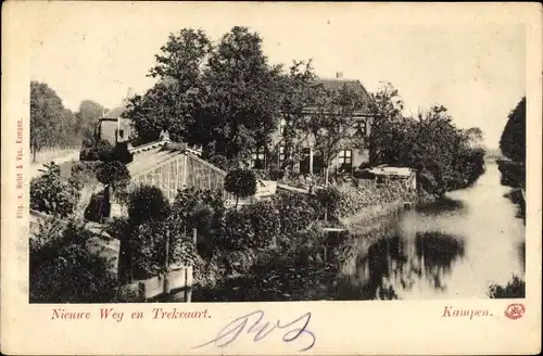 Ak Kampen Overijssel Niederlande, Nieuwe Weg en Trekvaart