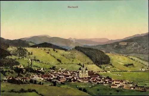 Ak Mariazell Steiermark, Gesamtansicht