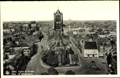 Ak Gand Gent Ostflandern, Eglise St. Nicolas