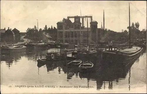 Ak Arques Pas de Calais, Ascenseur des Fontinettes