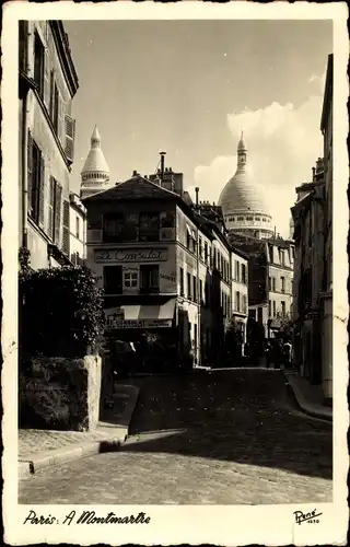 Foto Ak Paris XVIII Montmartre, Straßenpartie, Le Consulat