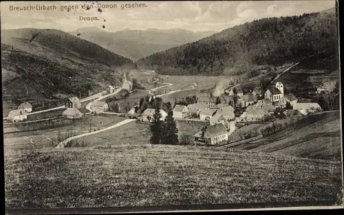 Ak Fouday Breusch Urbach Elsass Bas Rhin, Gesamtansicht, Donon