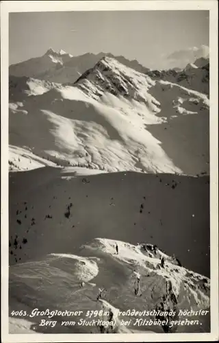 Ak Kitzbühel in Tirol, Großglockner, Blick vom Stuckkogel