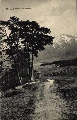 Ak Igls Innsbruck in Tirol, Lansersee, Dorfpartie