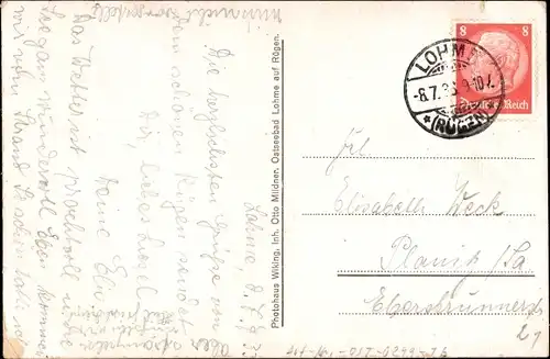 Ak Lohme auf Rügen, Jugendherberge August Siebrecht