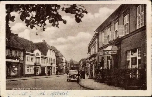 Ak Wittenburg in Mecklenburg, Große Straße, Hotel Stadt Hamburg