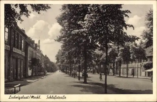Ak Ludwigslust in Mecklenburg, Schlossstraße