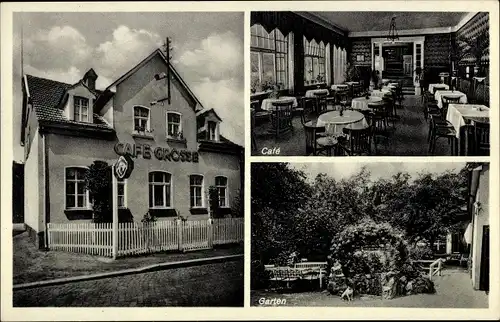 Ak Stecklenberg Thale im Harz, Kaffee und Konditorei Otto Grosse, Garten