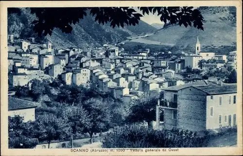 Ak Scanno Abruzzo, Gesamtansicht