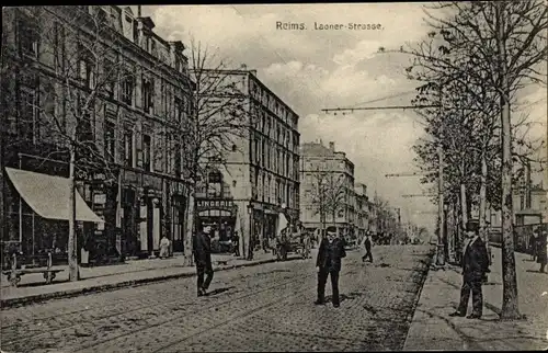 Ak Reims Marne, Laoner Straße