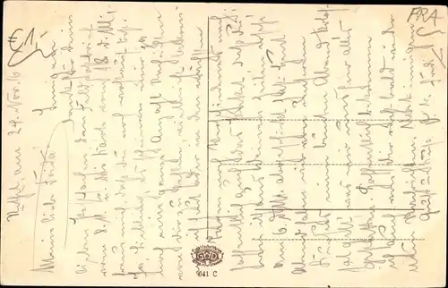 Ak Bazancourt Marne, Straßenpartie, Kriegszerstörung 1. WK