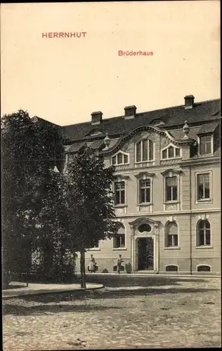 Ak Herrnhut in Sachsen, Brüderhaus