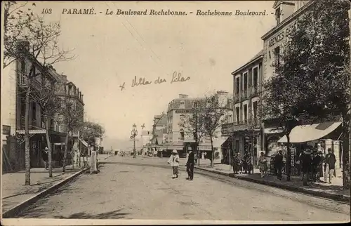 Ak Paramé Saint Malo Ille et Vilaine, Le Boulevard Rochebonne