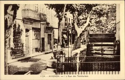 Ak Avignon Vaucluse, Rue des Teinturiers