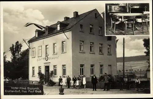 Ak Crottendorf im Erzgebirge Sachsen, Hotel Fürst Bismarck, Inh. Paul Groß